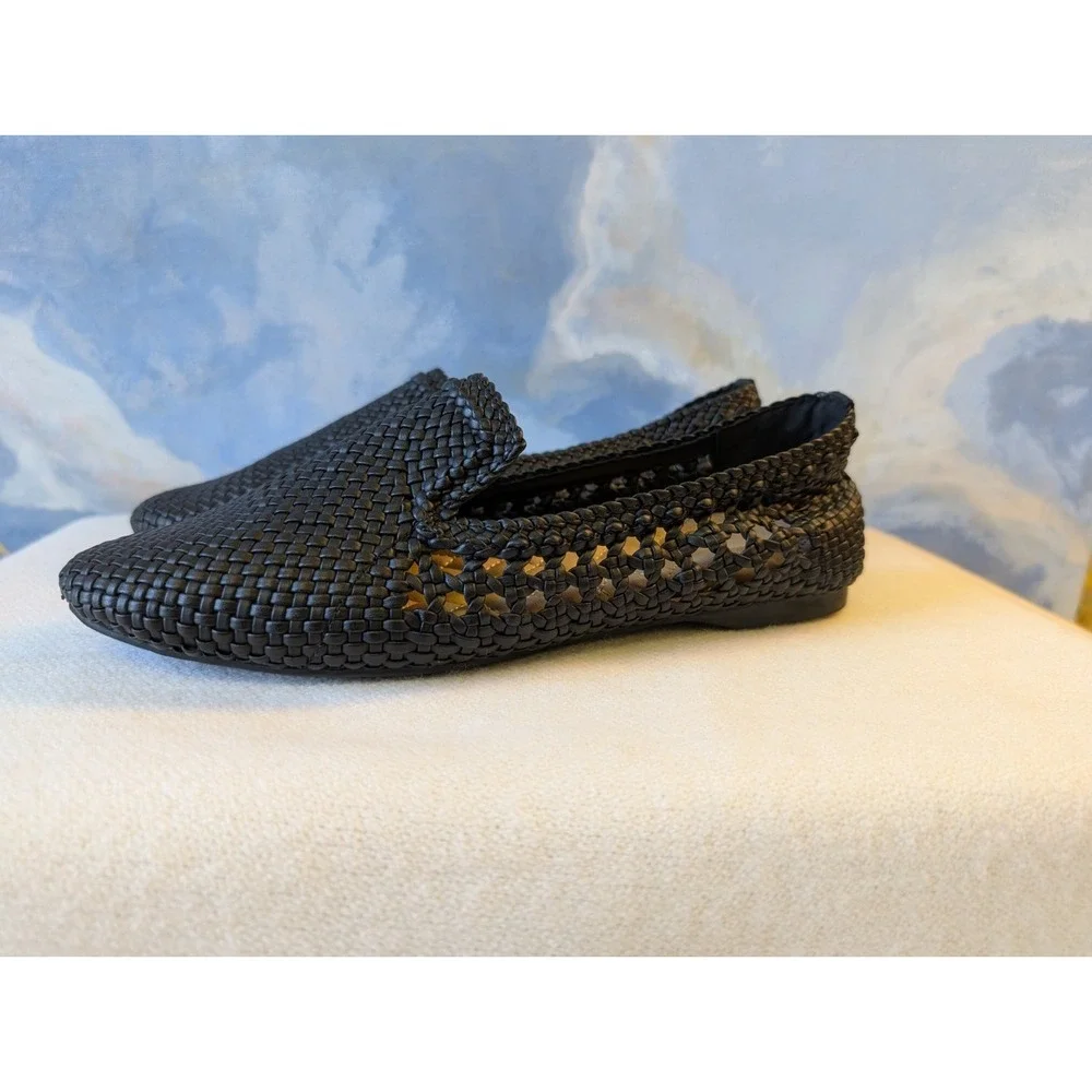 Birdies 7.5 Starling Black Woven Loafers
